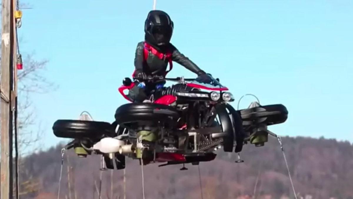 Hem Havada Hem Karada Gidebilen 3 Milyon TL Değerindeki Motosiklet (Video)