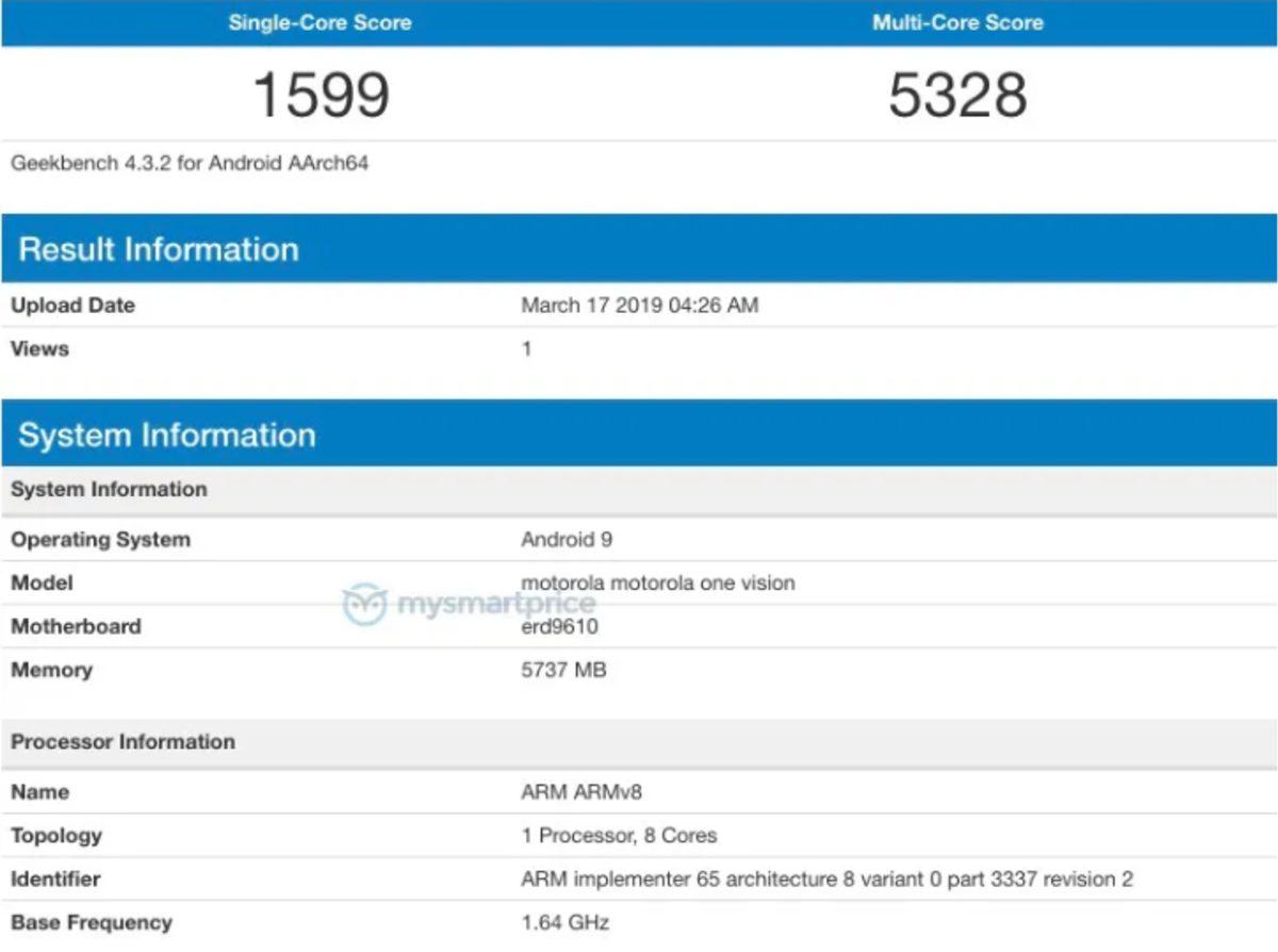 Motorola’nın Exynos İşlemcili Vision Modelinin Geekbench Puanı Ortaya Çıktı