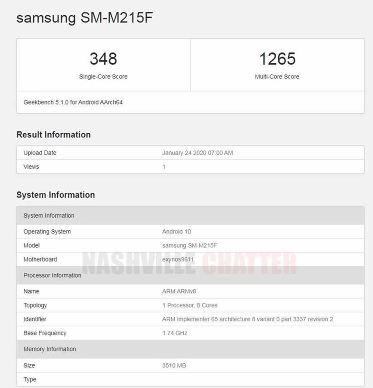 Samsung Galaxy M21’in İşlemcisi ve RAM’i Geekbench’te Ortaya Çıktı