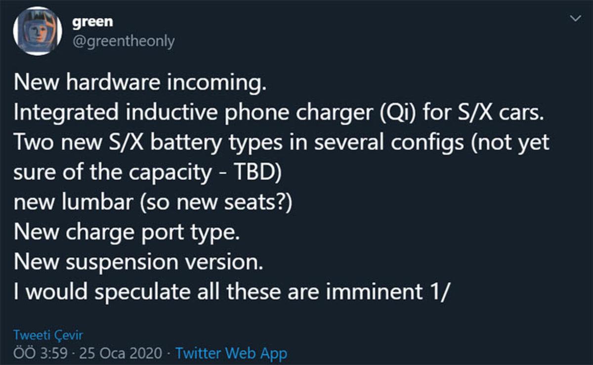 Tesla’lara Gelen Yeni Güncellemede Araçlara Eklenecek Donanımlar Ortaya Çıktı