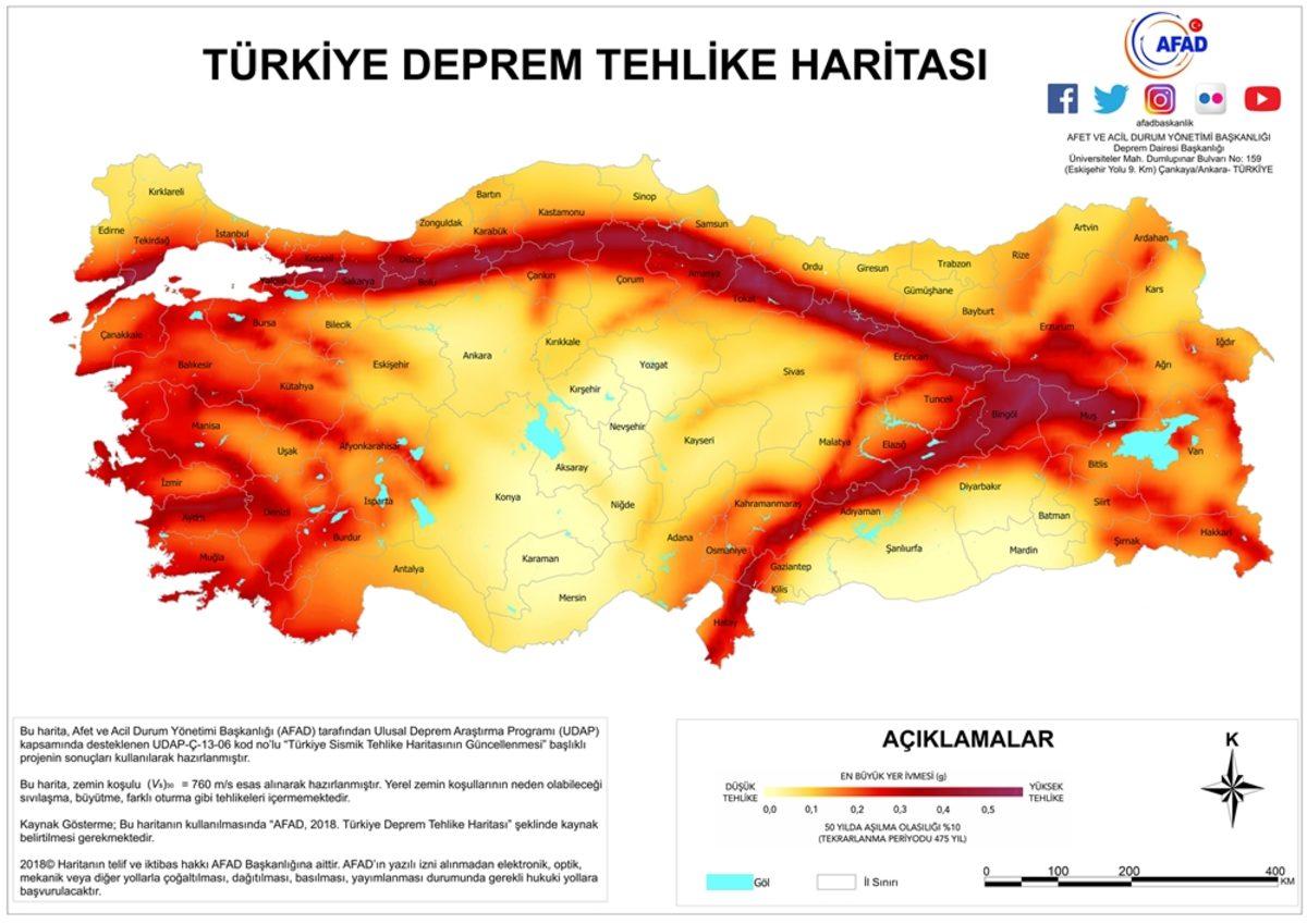 Türkiye’nin Deprem Haritası 23 Yıl Sonra Değişti