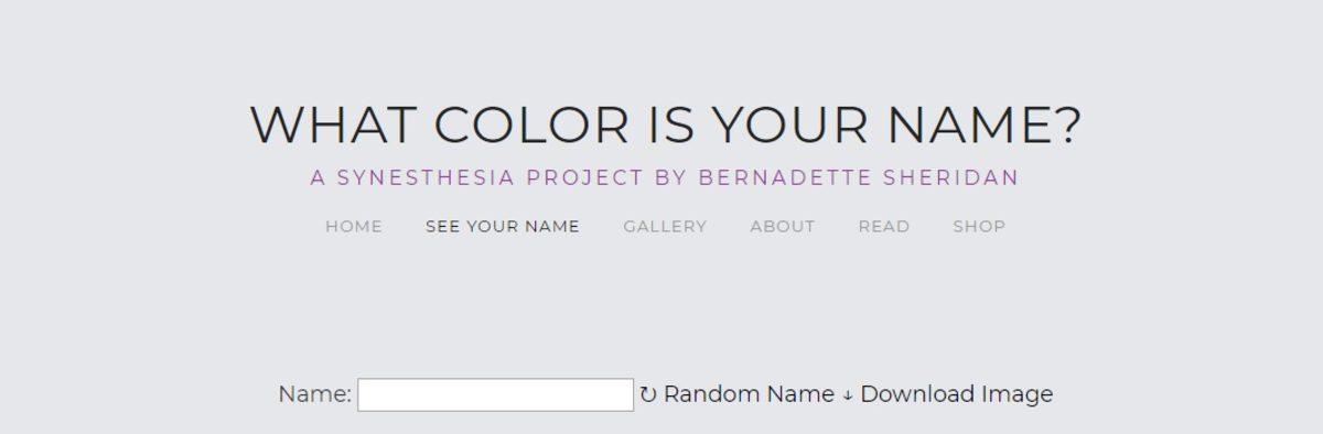 İsminizin Sizi Hangi Renklerle Temsil Ettiğini Gösteren İnternet Sitesi