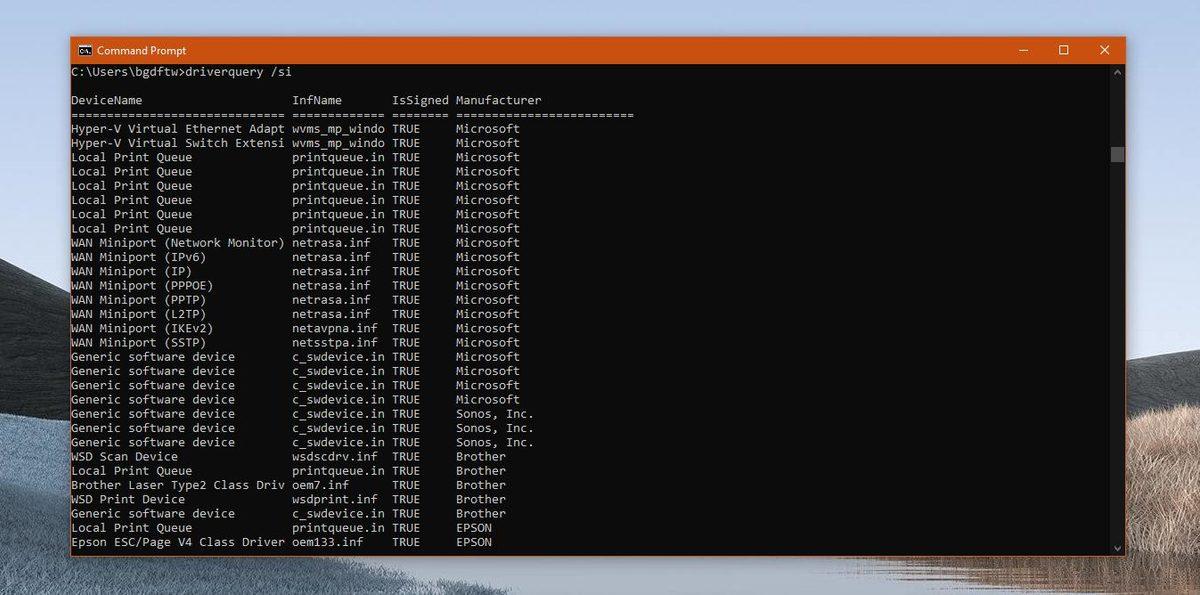 Windows 10’da Kurulu Sürücüler, Başka Bir Program Kullanmadan Nasıl Görülür?