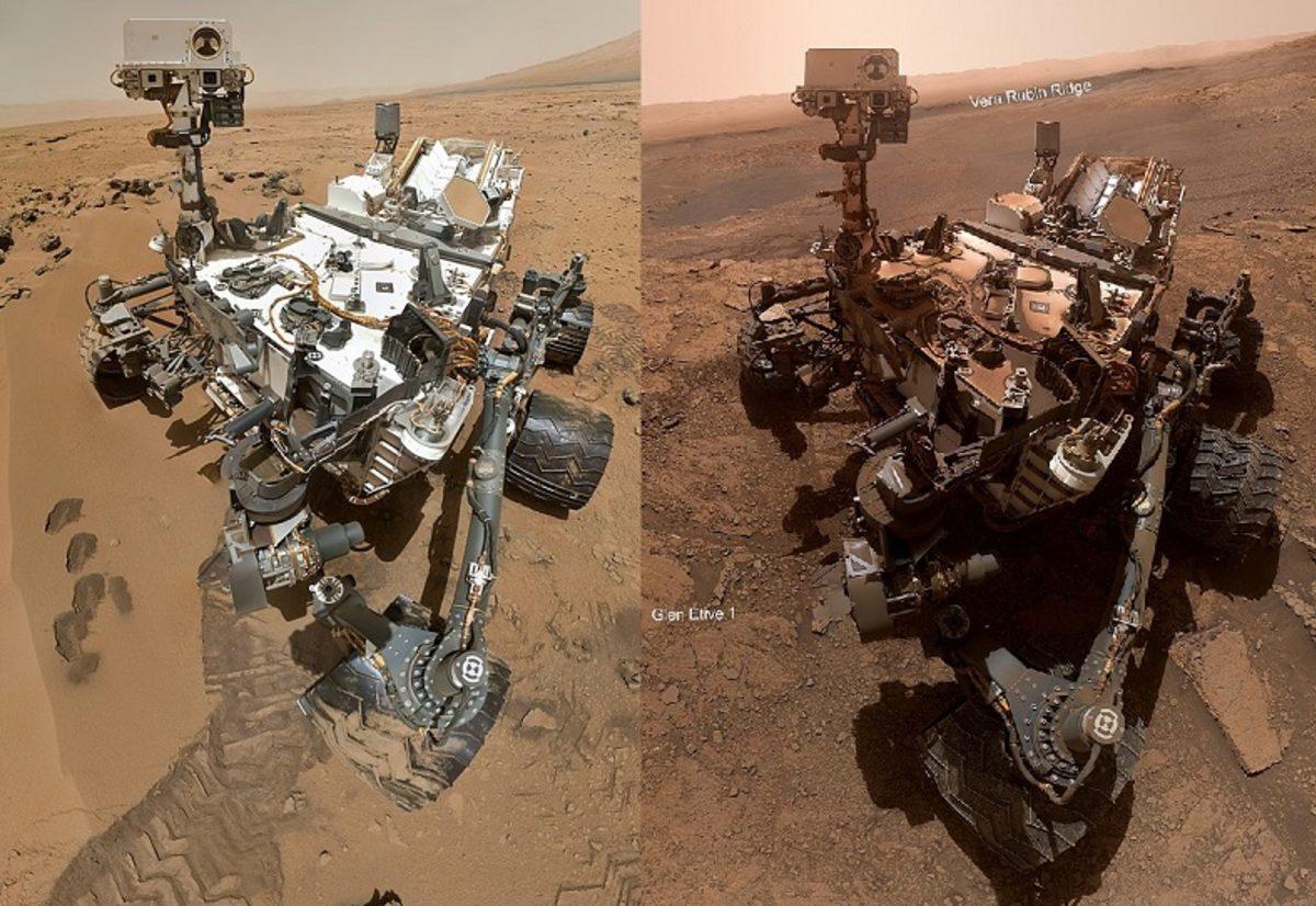 Curiosity Uzay Aracının Mars’taki İlk ve Son Halini Gösteren Fotoğraf Viral Oldu