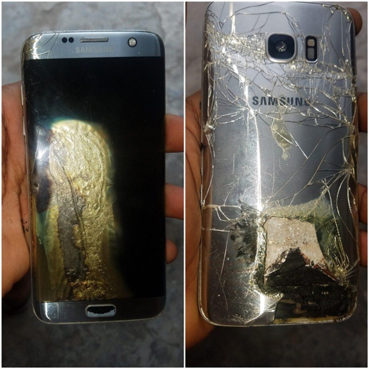 Bir Samsung Galaxy S7 Edge, Durup Dururken Alev Aldı