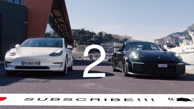 60 Bin Dolarlık Tesla Model 3 ile 295 Bin Dolarlık Porsche 911 GT2 RS Kapışması