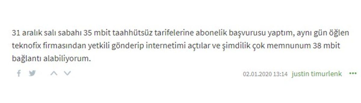 Millenicom İnternet Kullanıcılarından Gelen Yorumlar