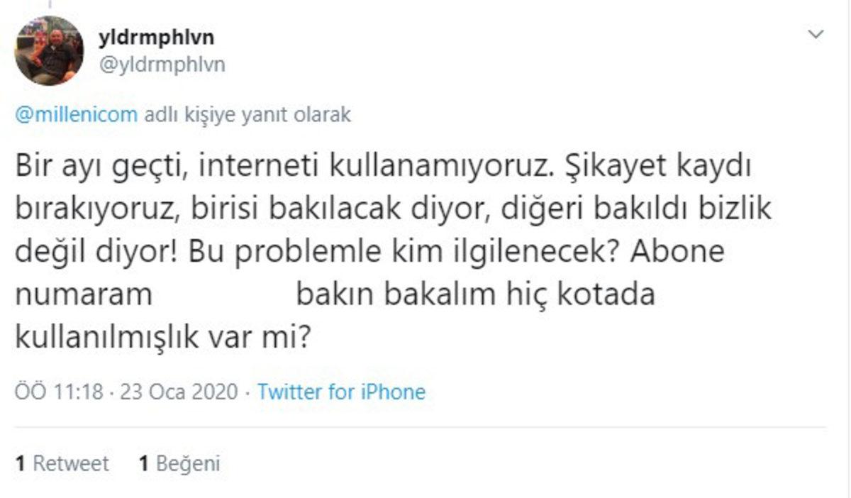 Millenicom İnternet Kullanıcılarından Gelen Yorumlar