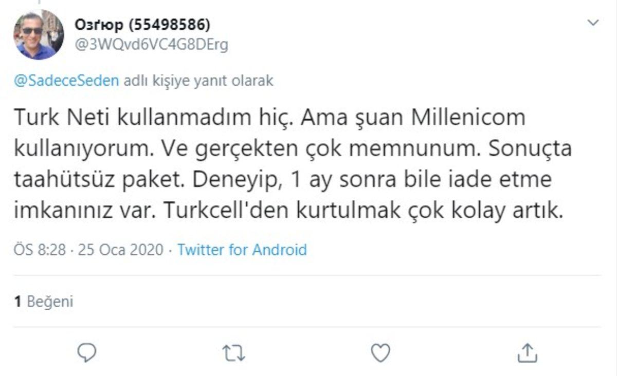 Millenicom İnternet Kullanıcılarından Gelen Yorumlar