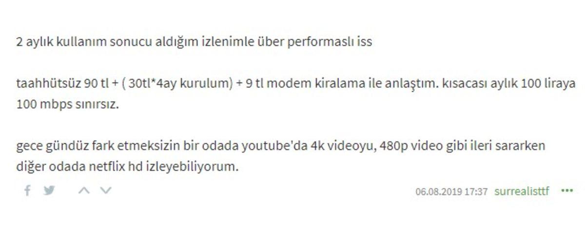 Millenicom İnternet Kullanıcılarından Gelen Yorumlar