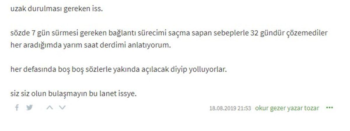 Millenicom İnternet Kullanıcılarından Gelen Yorumlar