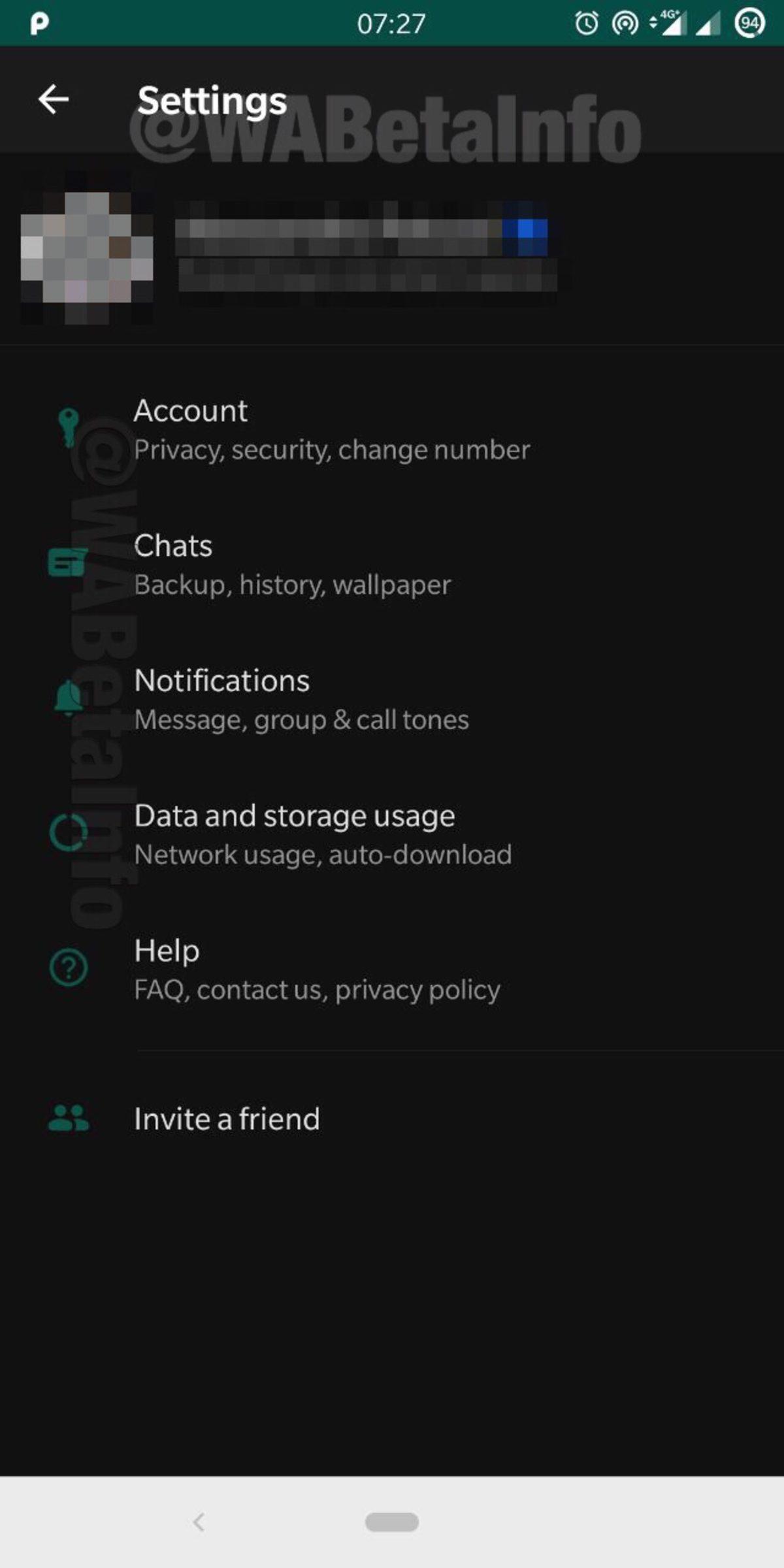 WhatsApp, Android Beta Uygulamasına Karanlık Mod Getirdi