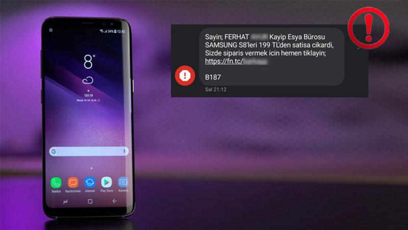 THY Adına Gönderilen ‘199 TL’ye Samsung Galaxy S8’ Mesajlarına Dikkat