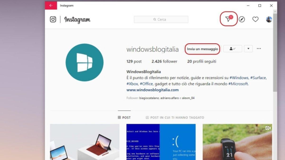 Instagram’ın Windows 10 Uygulamasına Mesajlaşma Özelliği Geldi