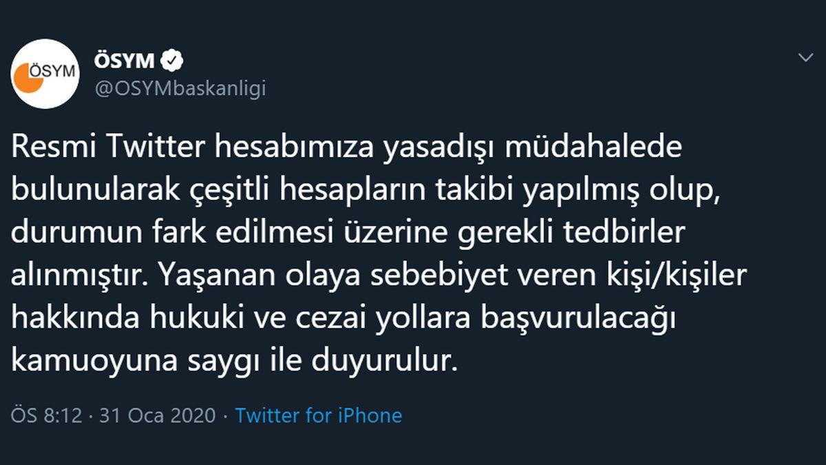 ÖSYM’den Pornografik Hesap Takibi Sonrasında İlk Açıklama Geldi