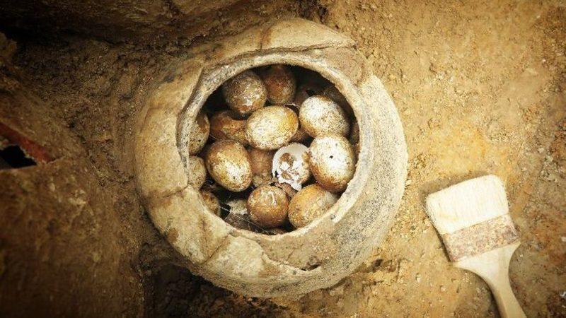 Çin’de Bir Mezarda 2500 Yıllık Kırılmamış Yumurtalar Bulundu