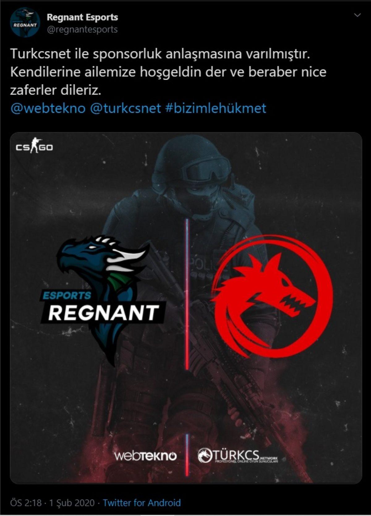 Regnant Esports’un Yeni CS:GO Kadrosu Belli Oldu