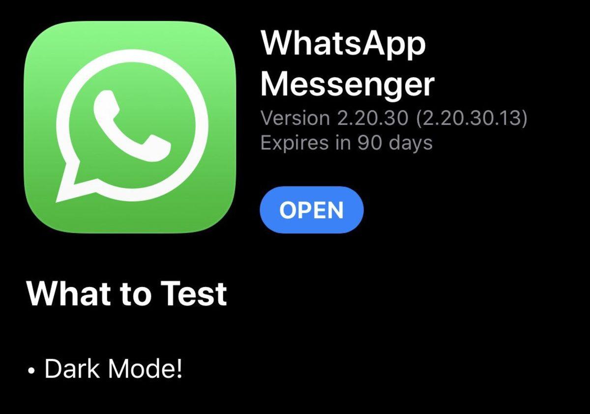 WhatsApp’ın Karanlık Modu Şimdi de iOS Beta Sürüme Geldi