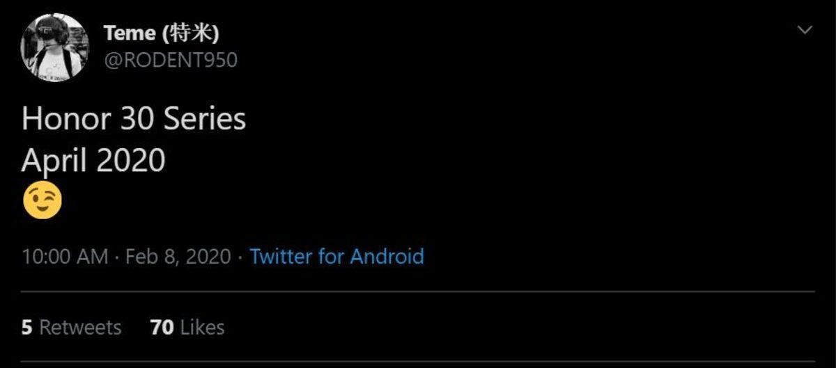 Honor 30 Serisinin Çıkış Tarihi Hakkında Önemli Bir Bilgi Ortaya Çıktı