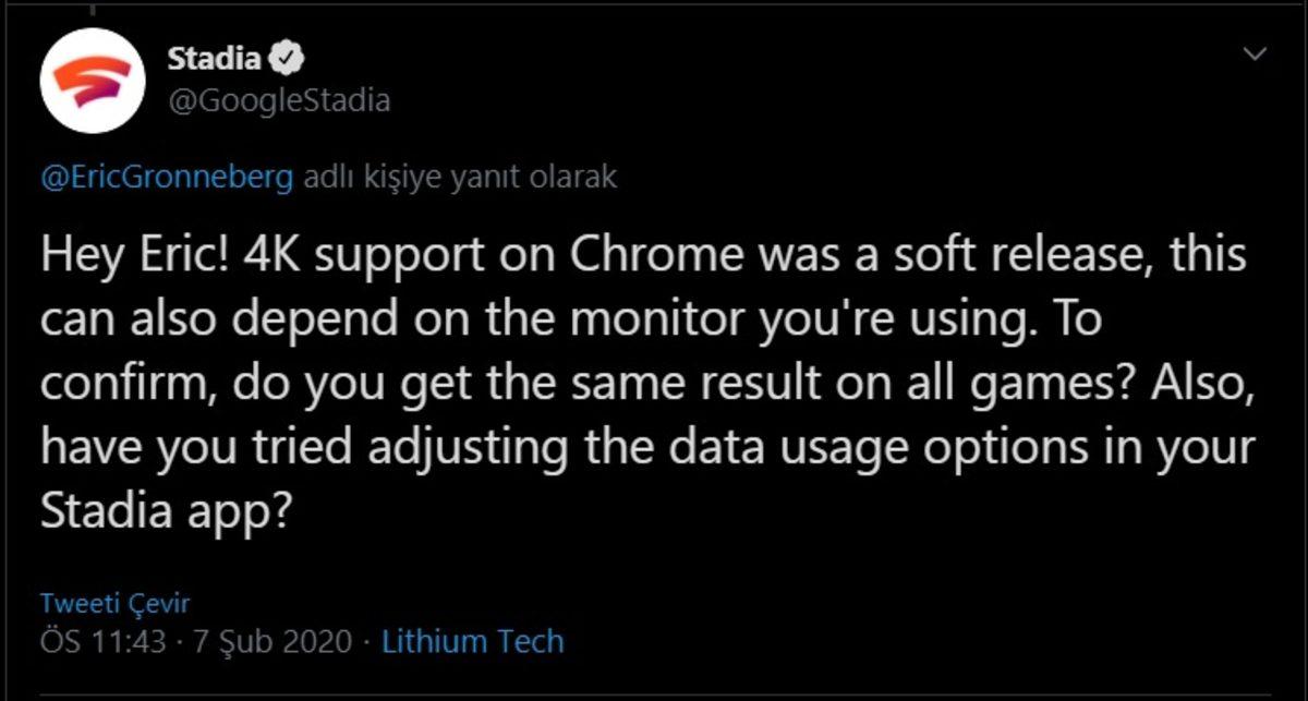 Google Stadia, Chrome’da 4K Çözünürlük Desteğine Kavuşacak