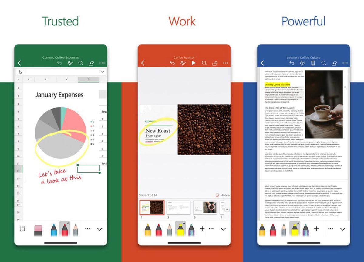 Microsoft, Office Uygulamalarının iOS Arayüzünü Güncelledi
