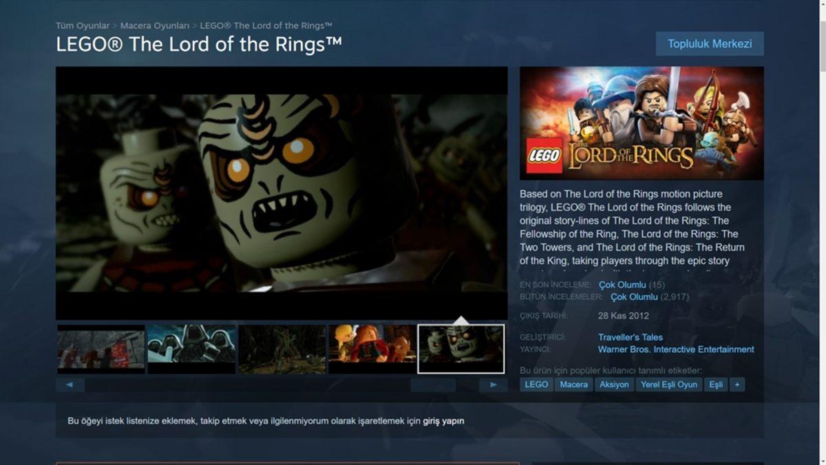 Steam’de Erişime Kapalı Olan LEGO Lord of the Rings’i Ücretsiz İndirebilirsiniz