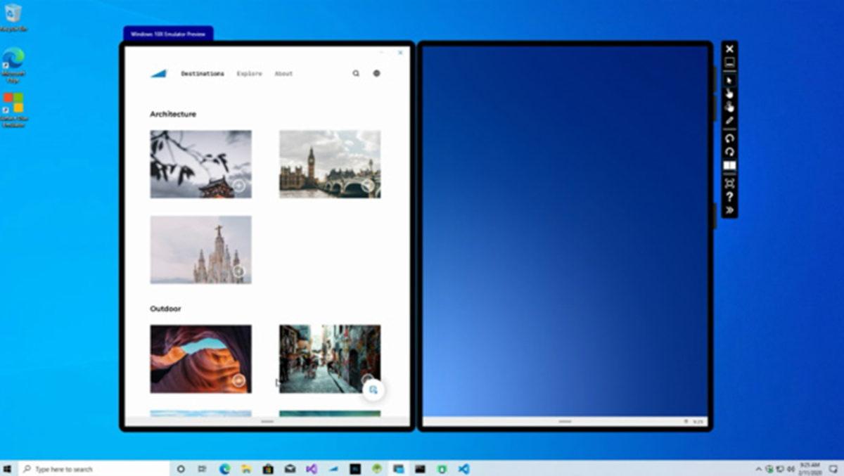 Çift Ekranlı Cihazlarda Kullanılacak Windows 10X’in Emülatörü Yayınlandı