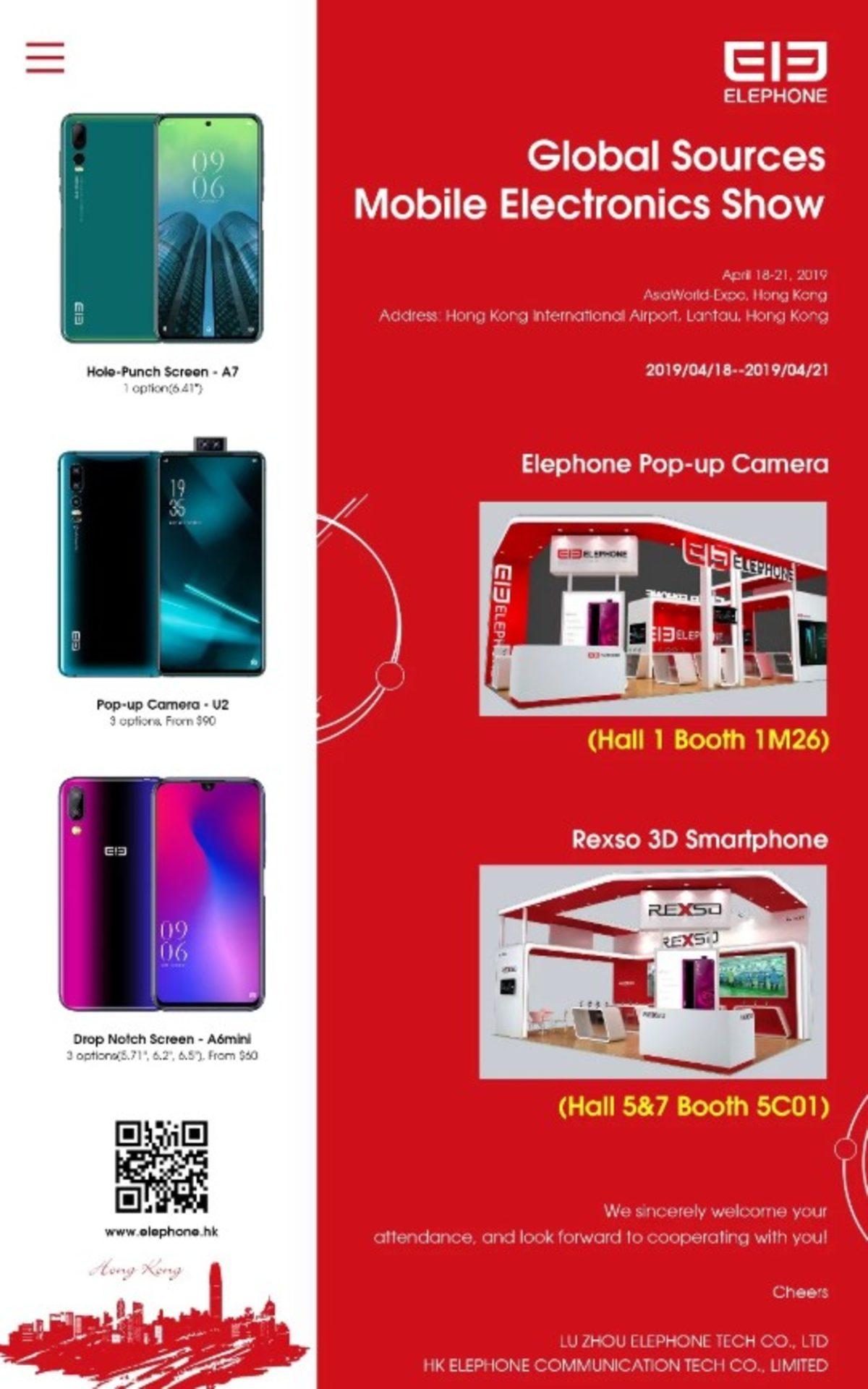 Elephone, Ekranın Ortasına Yerleştirilmiş Kamera Deliğine Sahip Bir Telefon Üretecek