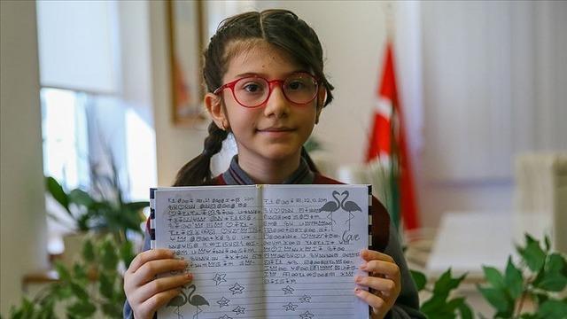 10 Yaşındaki Elanur, Uluslararası Caribou Matematik Yarışması’nda Birinci Oldu