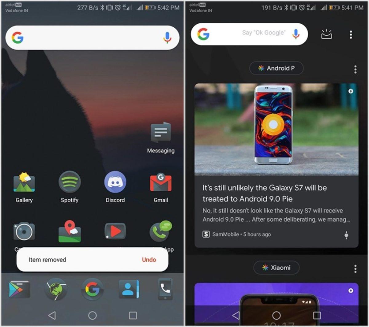 Nova Launcher’ın Yeni Güncellemesiyle Birlikte Google Keşfet İçin Karanlık Mod Geldi