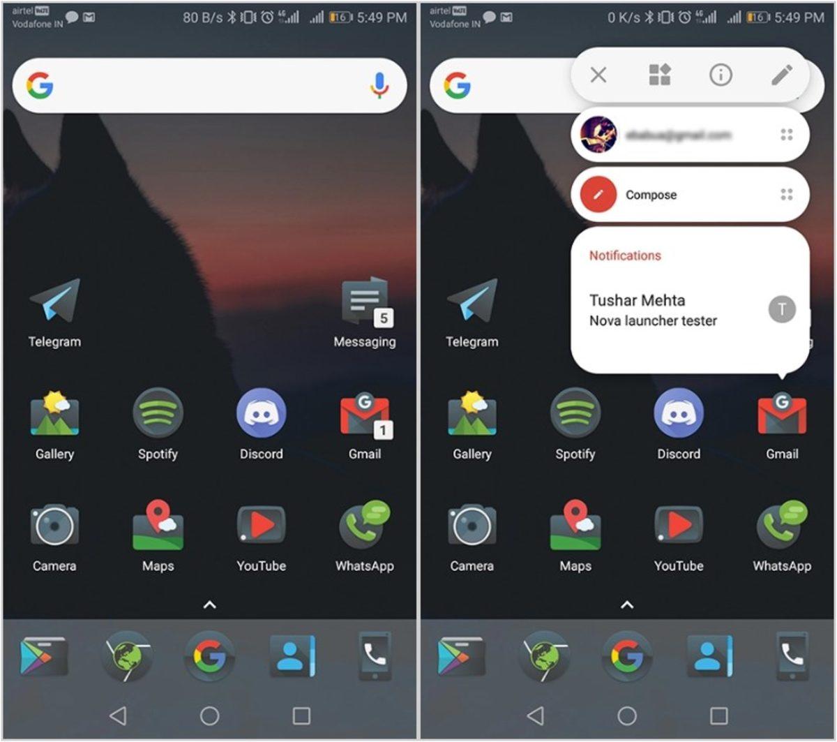 Nova Launcher’ın Yeni Güncellemesiyle Birlikte Google Keşfet İçin Karanlık Mod Geldi