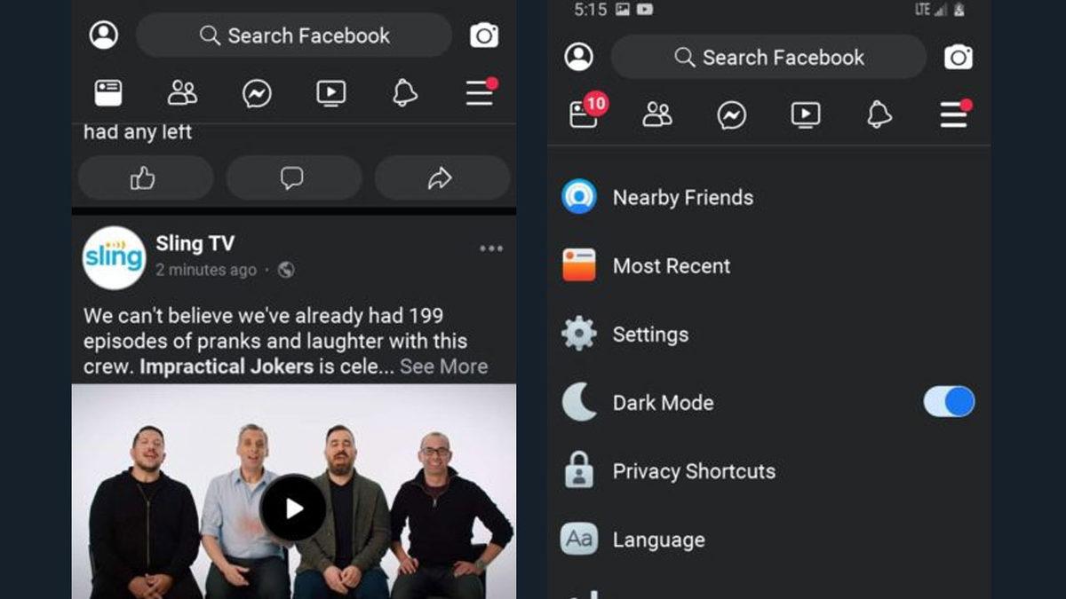Facebook Lite Uygulamasına Karanlık Mod Desteği Geldi