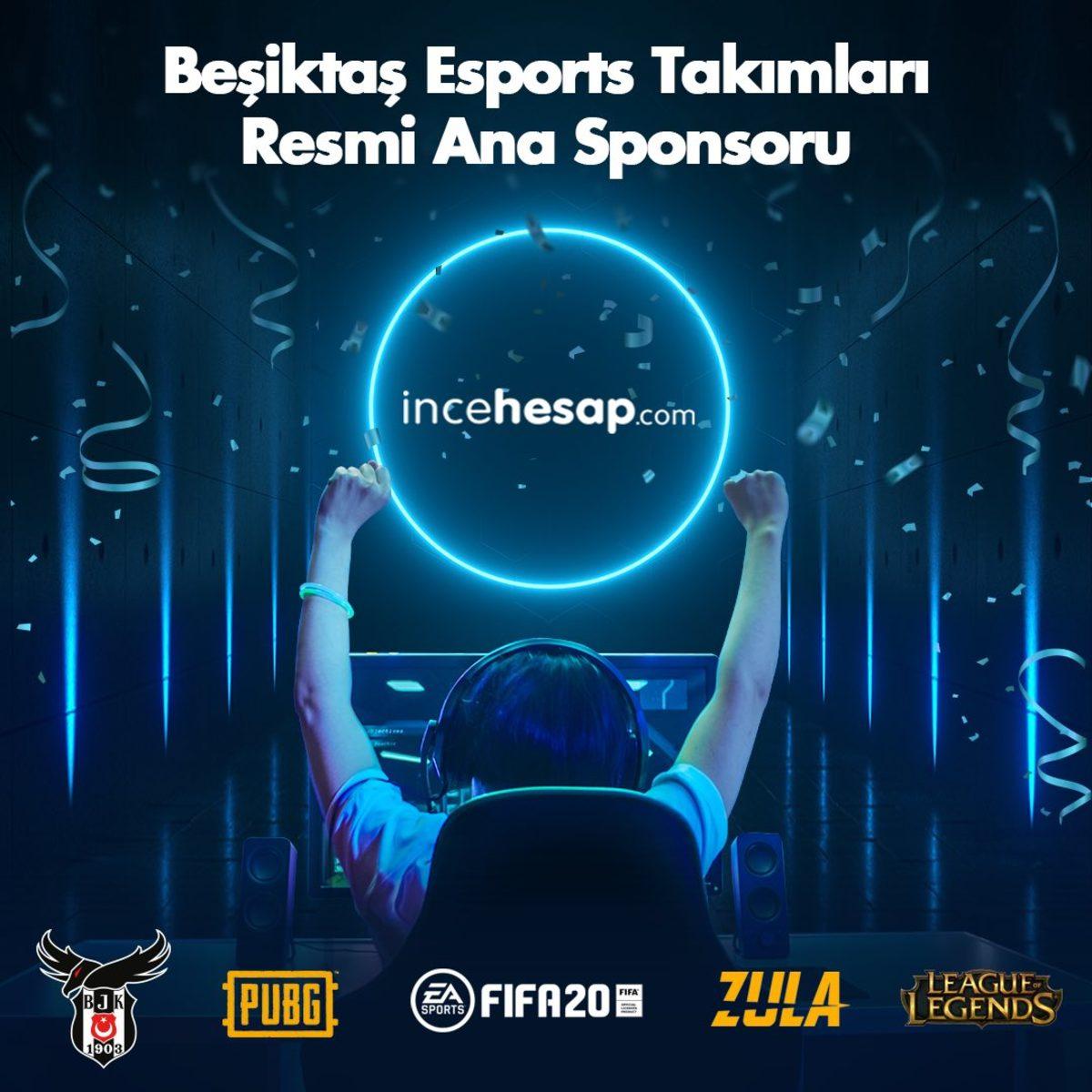 incehesap.com, Beşiktaş Esports’un Yeni Ana Sponsoru Oldu