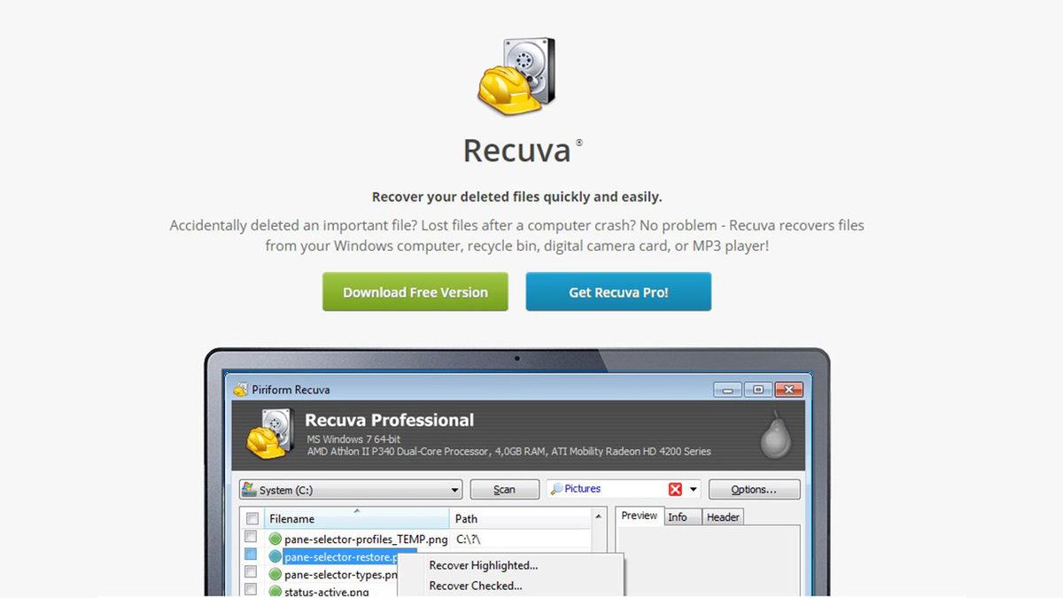 Dosya Kurtarma Programı Recuva Nasıl Kullanılır?