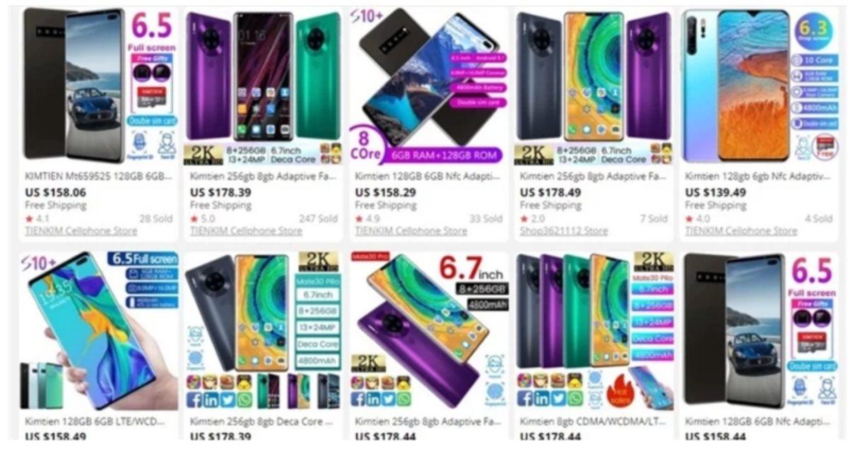 AliExpress’te Samsung ve Huawei Akıllı Telefonlarının Sahteleri Satılıyor