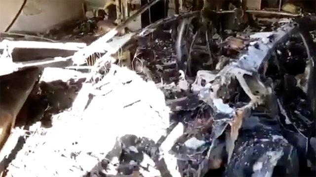 Alev Alev Yanan Porsche Taycan’ın Yangın Sonrası Görüntüleri (Video)