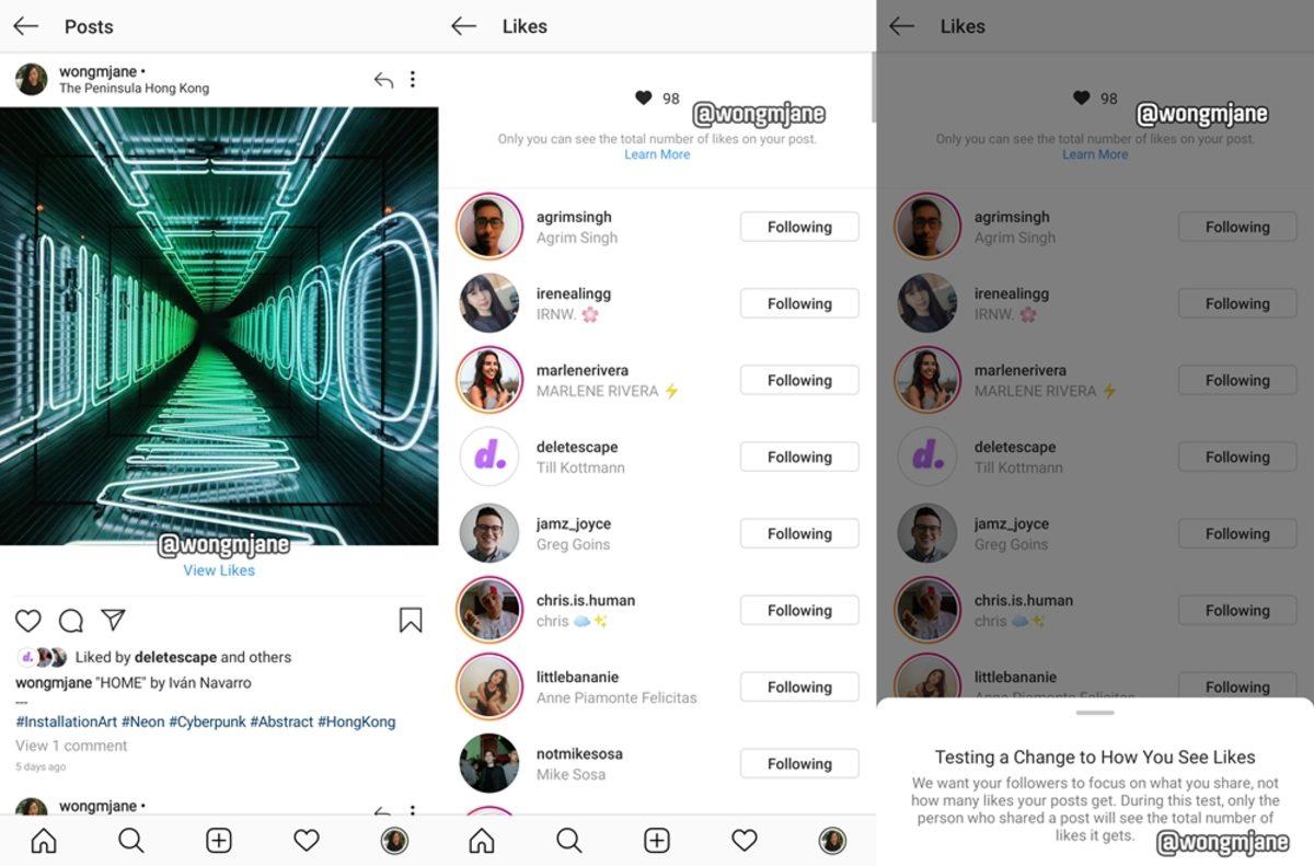 Instagram’da Bir Gönderinin Kaç Beğeni Aldığını Sadece Gönderi Sahibi Görüntüleyebilecek