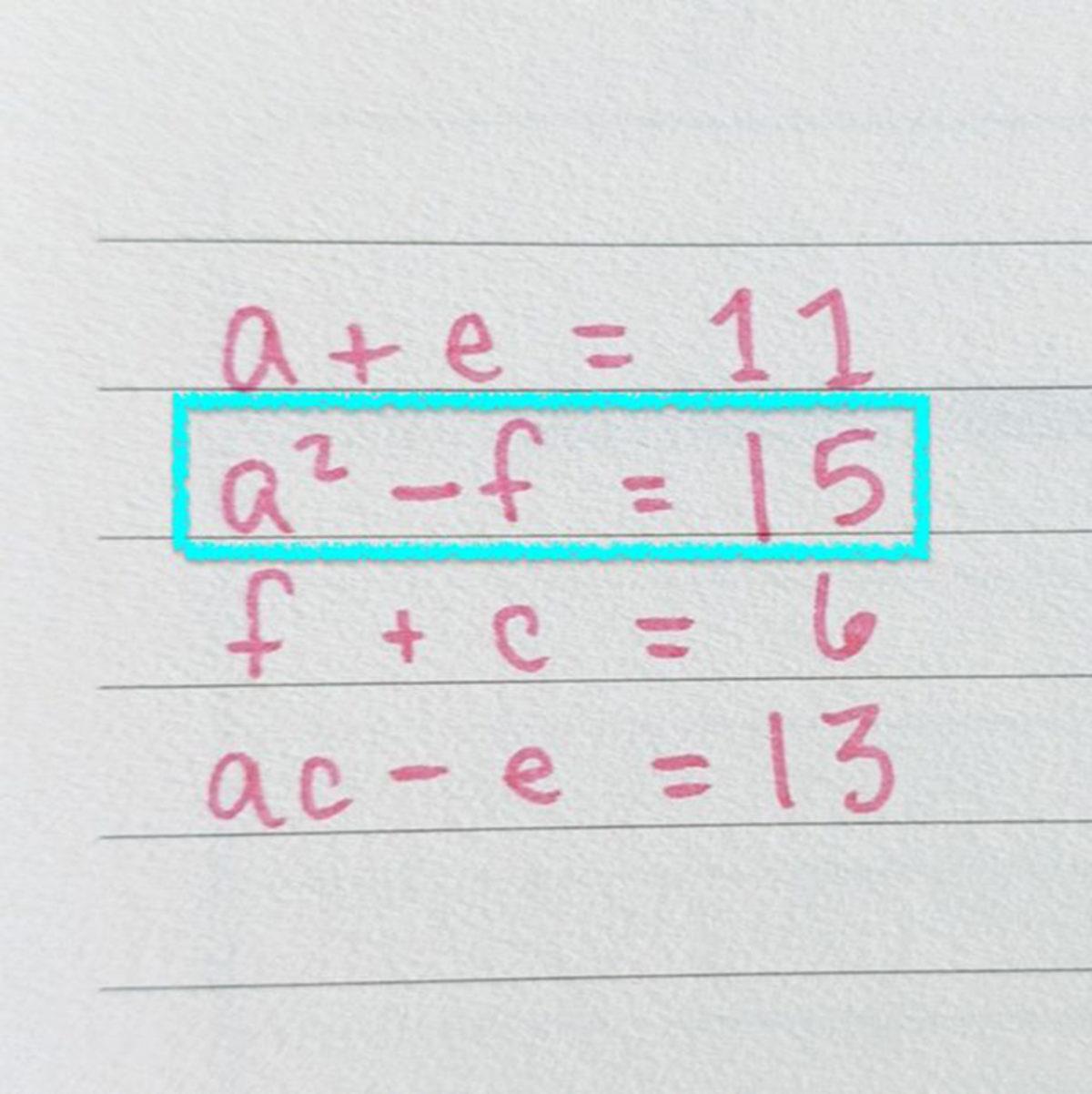 9 Yaşında Bir Çocuk Tarafından Yazılan Bu Denklemi Çözebilir misiniz?