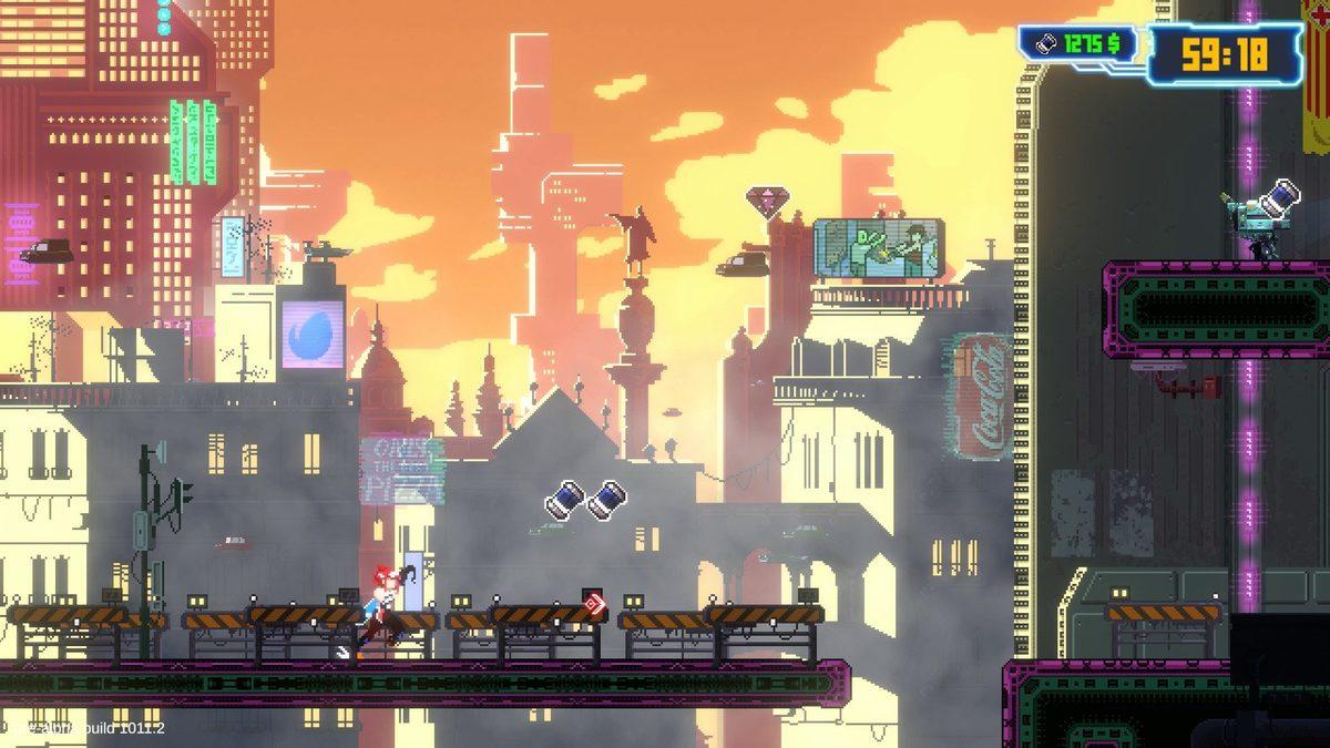 Cyberpunk Temalı Platform Oyunu Aeon Drive’ın Tanıtım Videosu Yayınlandı