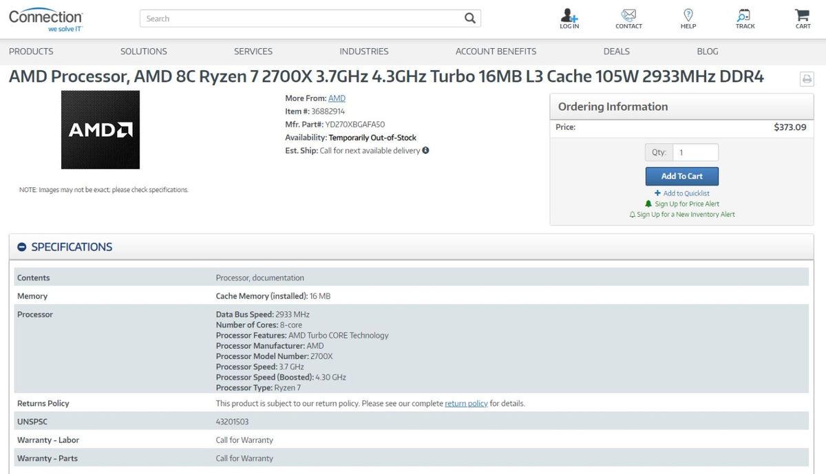 AMD’nin 50. Yılına Özel Ryzen 7 2700X İşlemcisi Piyasaya Sürülmeden Bitti