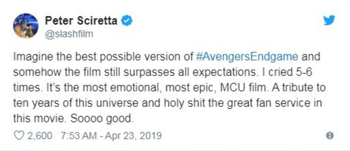 Avengers: Endgame’i Önceden İzleyenlerin Heyecanınızı 5 Kat Arttıracak Ortak Yorumu