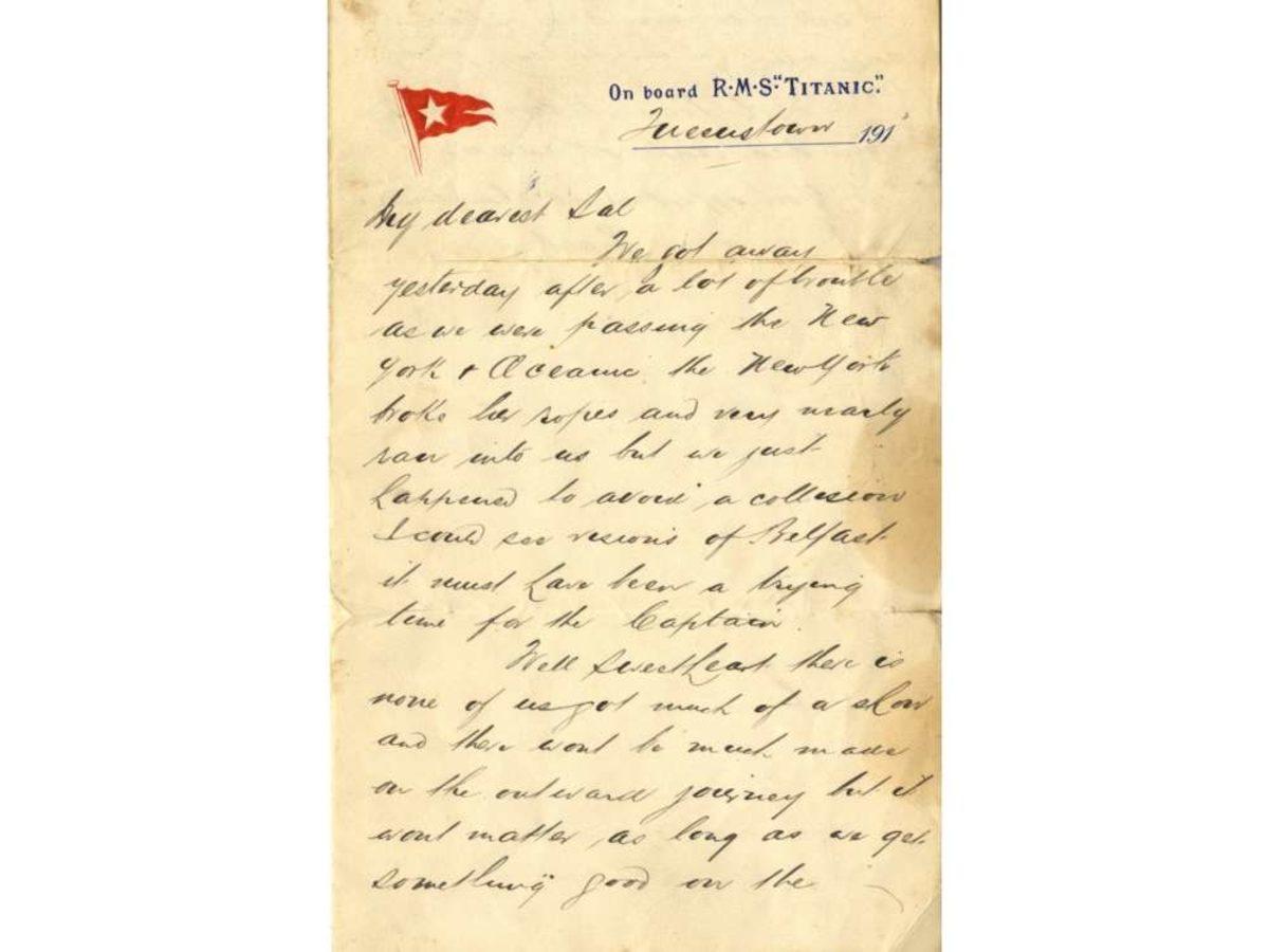 Bir Aşk Mektubu, Titanik’in Batmadan Önce Yaşadığı Bir Olayı Açığa Çıkardı