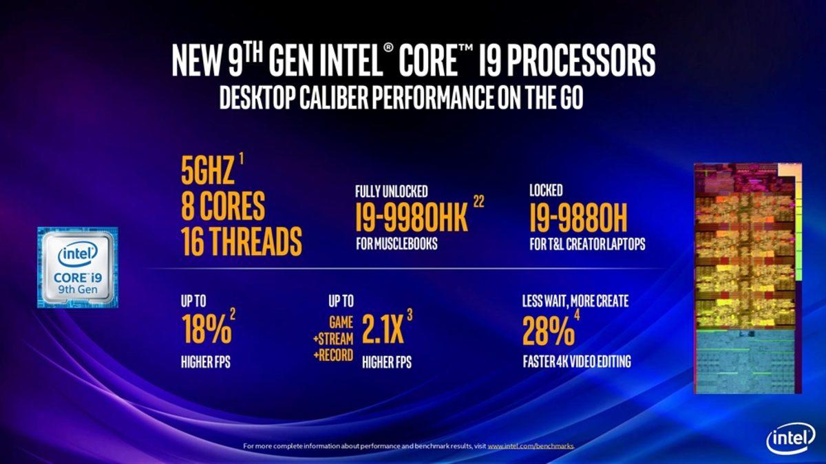 Intel, 9. Nesil Core-İ Masaüstü ve Mobil İşlemcilerini Tanıttı