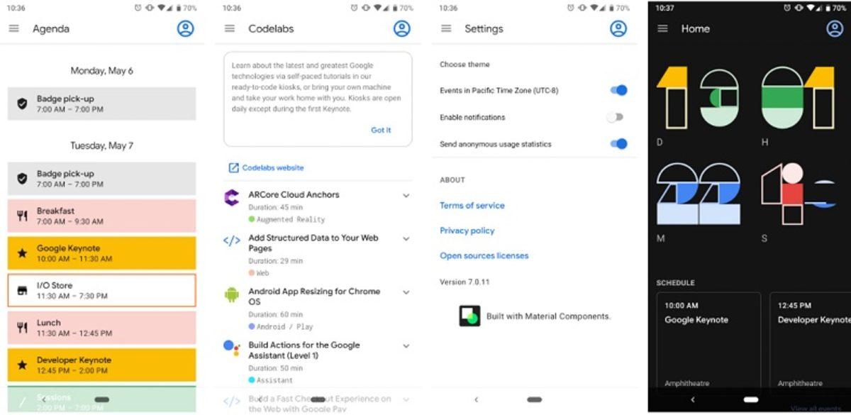 Google I/O 2019 Uygulamasına, Karanlık Tema ve Arttırılmış Gerçeklik Desteği Eklendi