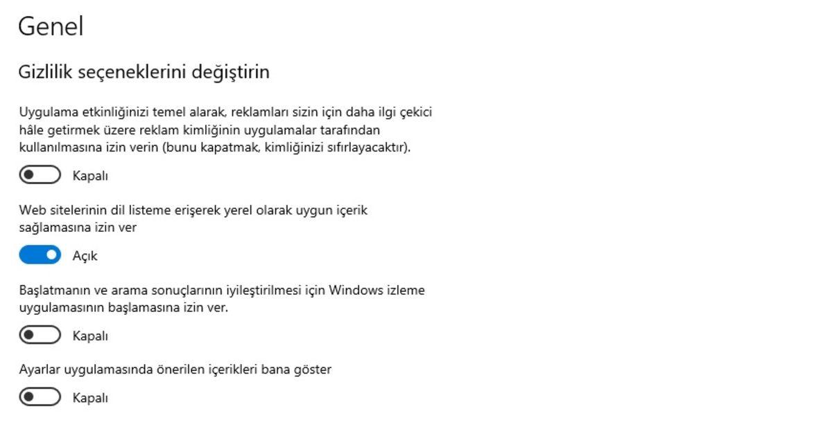 Verilerinizi Microsoft’tan Saklamanızı Sağlayacak 9 Windows 10 Ayarı