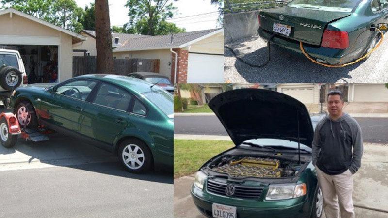 İçten Yanmalı Volkswagen Passat’ın Elektrik Motorlu Hale Dönüşümü (Video)