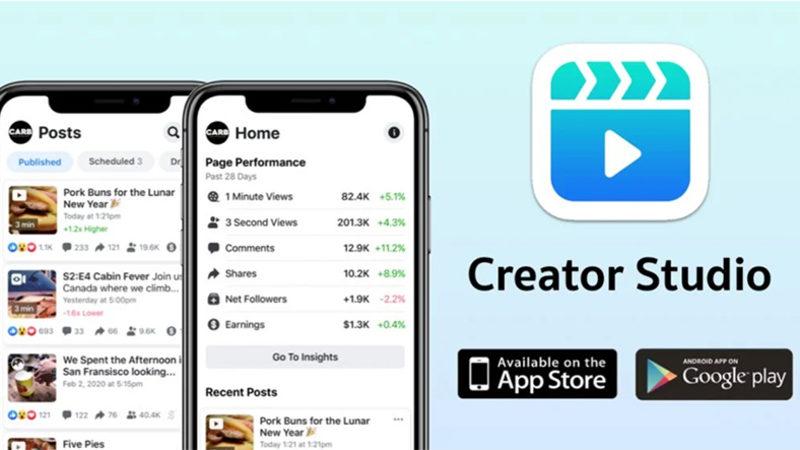 Facebook’un Sayfa Yönetim Paneli ’Creator Studio’ Mobil Platformlara Geldi