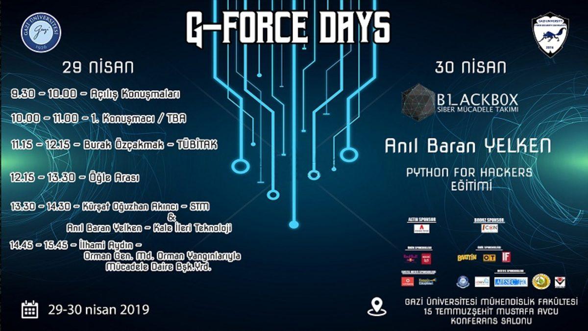 G-Force Days, 29-30 Nisan’da Gazi Üniversitesi’nde