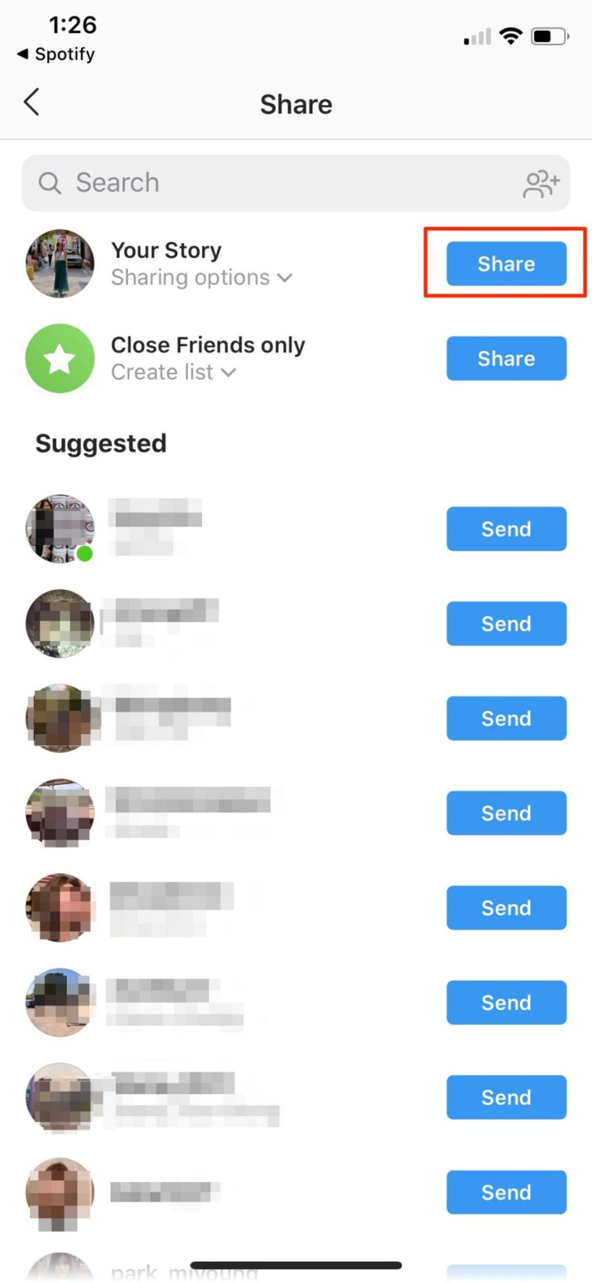 5 Adımda Spotify’daki Şarkıları Instagram Hikayeler’de Paylaşma