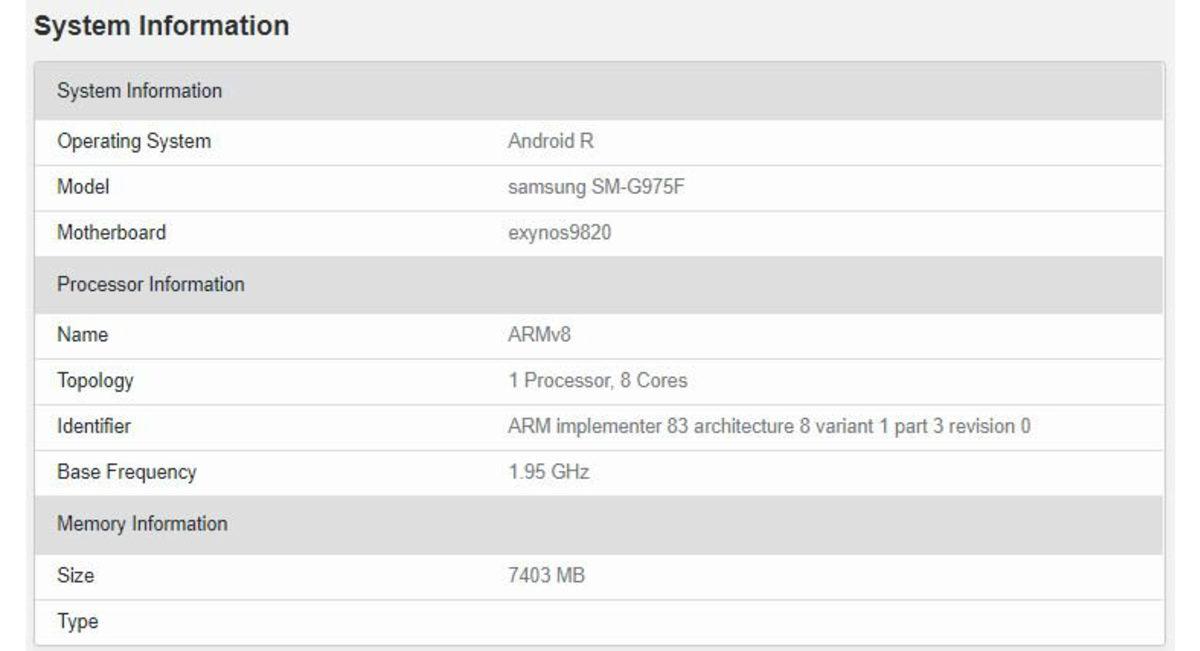 Samsung’un Android 11 Üzerinde Çalıştığı Geekbench’te Ortaya Çıktı